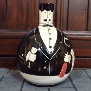 Dansk Butler Cruet Vinegar/ Oil Hand- Painted No Spout